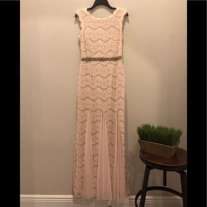 Elegant evening dress by Betsy Adam. Size 8